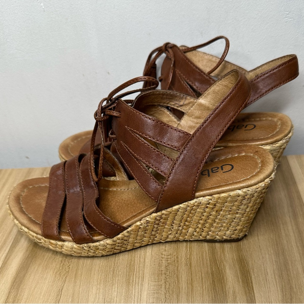 Gabor Women’s Strappy Wedge Sandals Sz Us 7 UK 4 1/2
